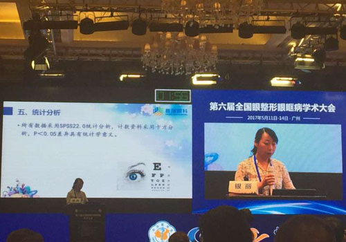 第六屆全國眼整形眼眶病學術大會，我院銀麗醫(yī)生發(fā)言